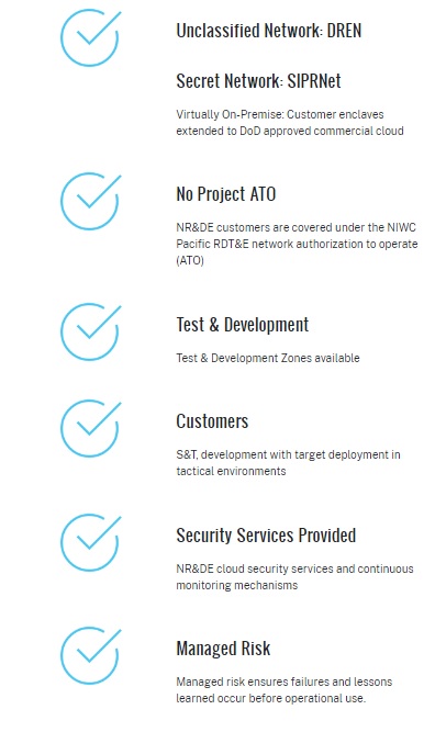 An infographic shows 6 areas that make NR&DE different.